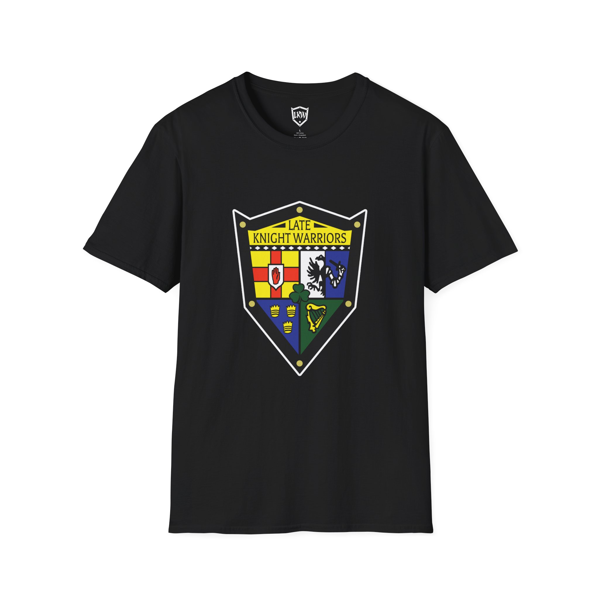 Late Knight Warrior OG Crest: Unisex Softstyle T-Shirt - Image 7