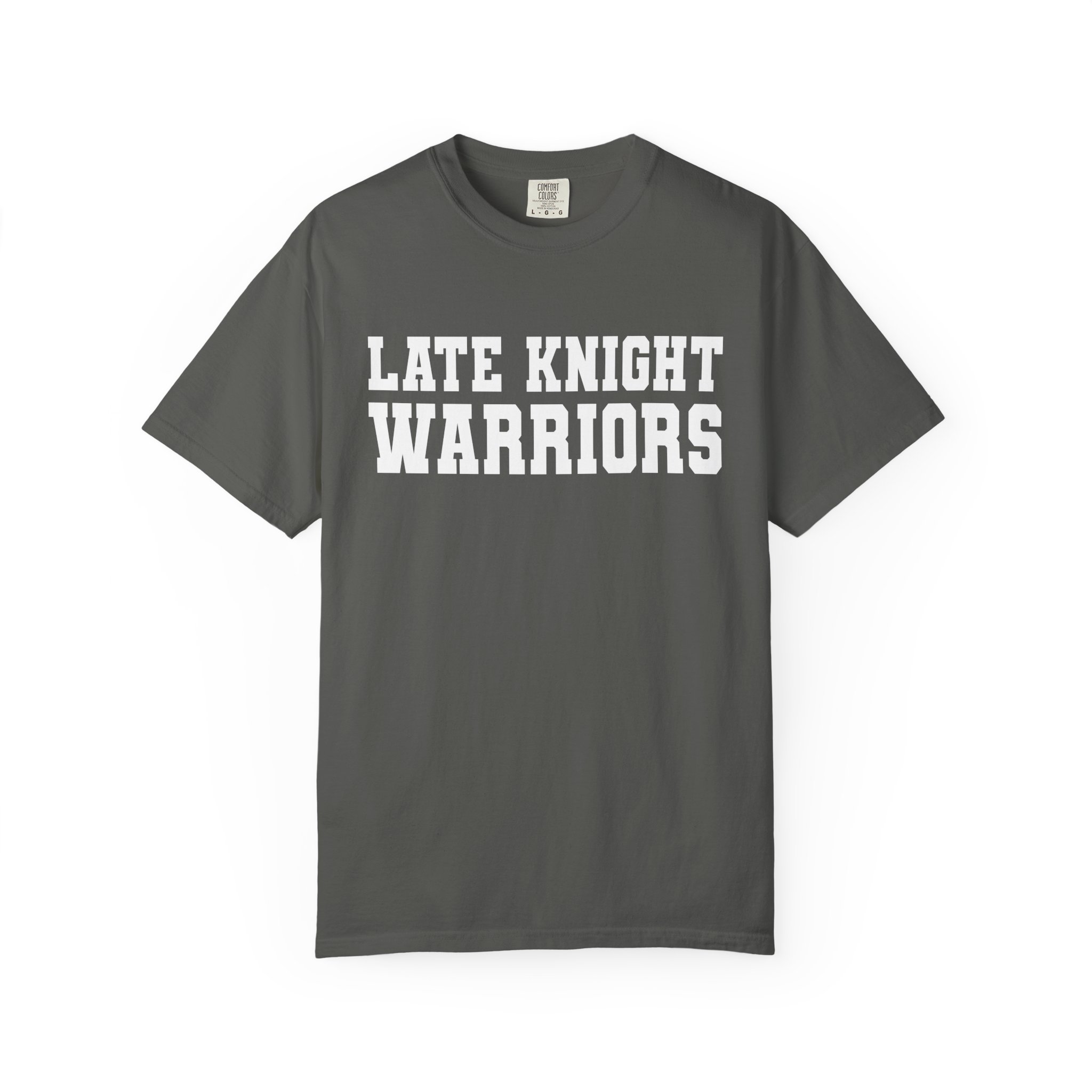 LKW Text Only - Unisex Garment-Dyed T-shirt - Image 3