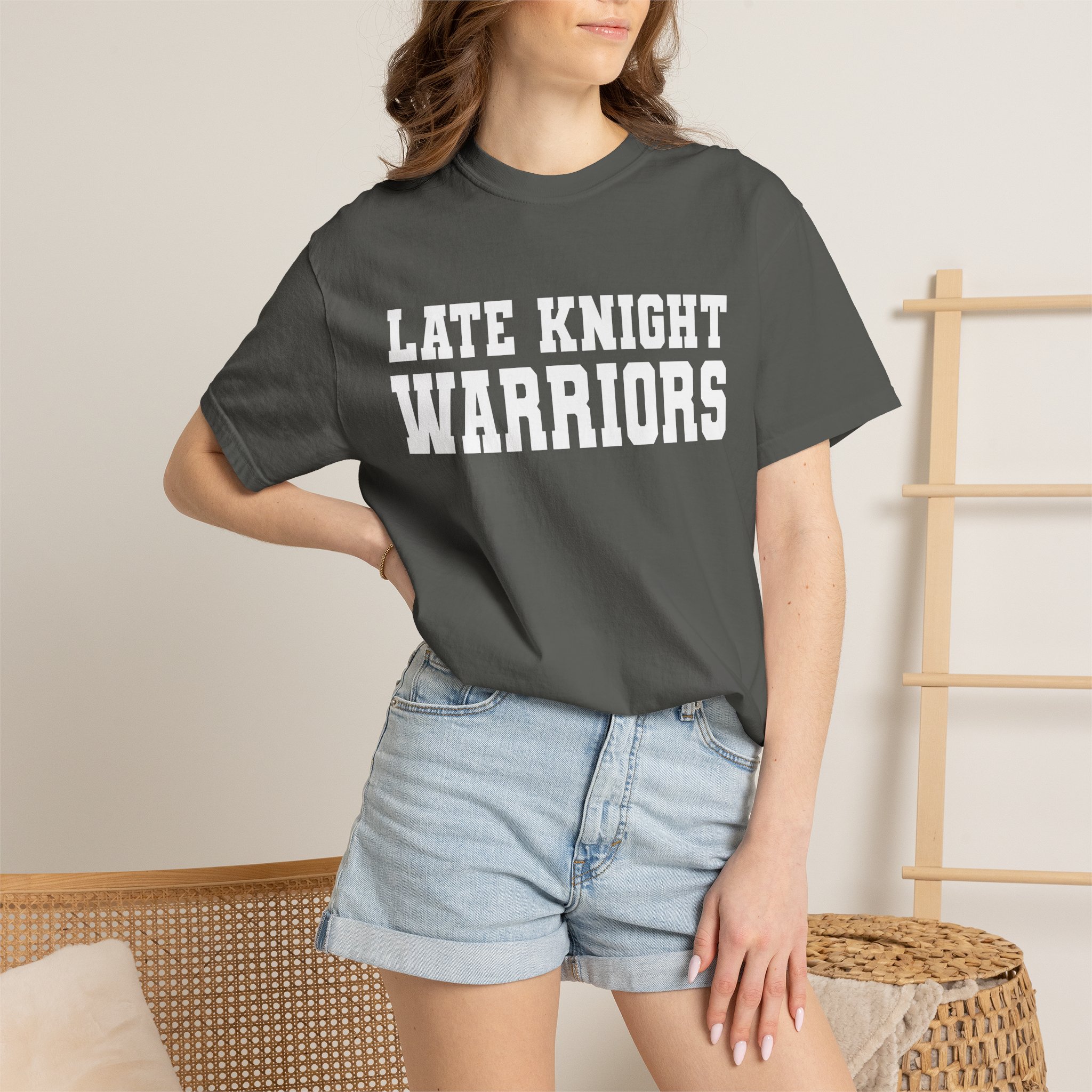 LKW Text Only - Unisex Garment-Dyed T-shirt - Image 6