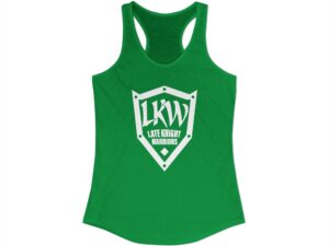 Late Knight Warrior Logo: Women's Ideal Racerback Tank