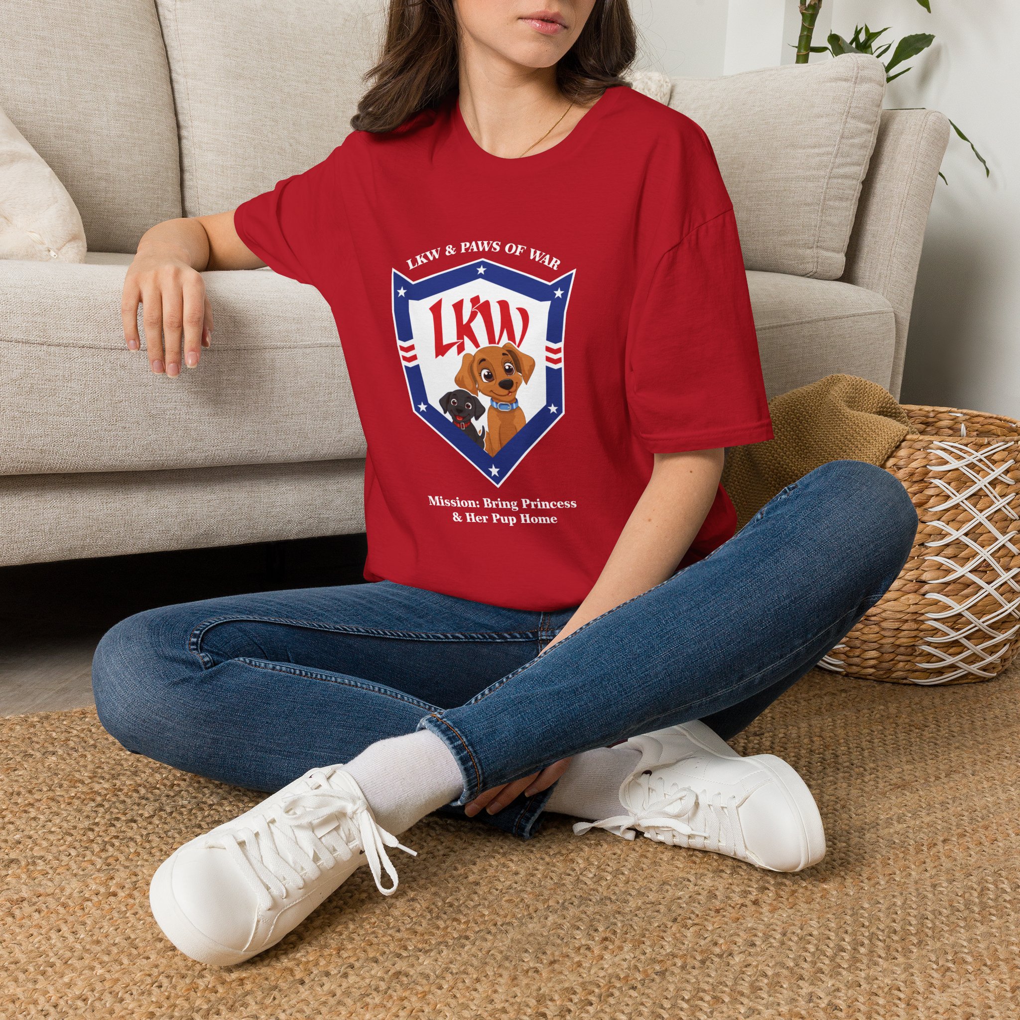 Mission Bring Princess and Her Pup Home Unisex Softstyle T-Shirt - Image 14