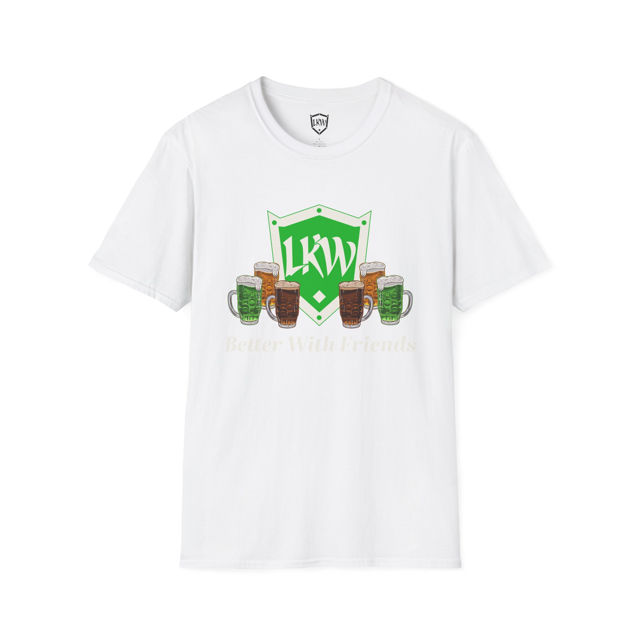 Better With Friends - Unisex Softstyle T-Shirt - Image 4