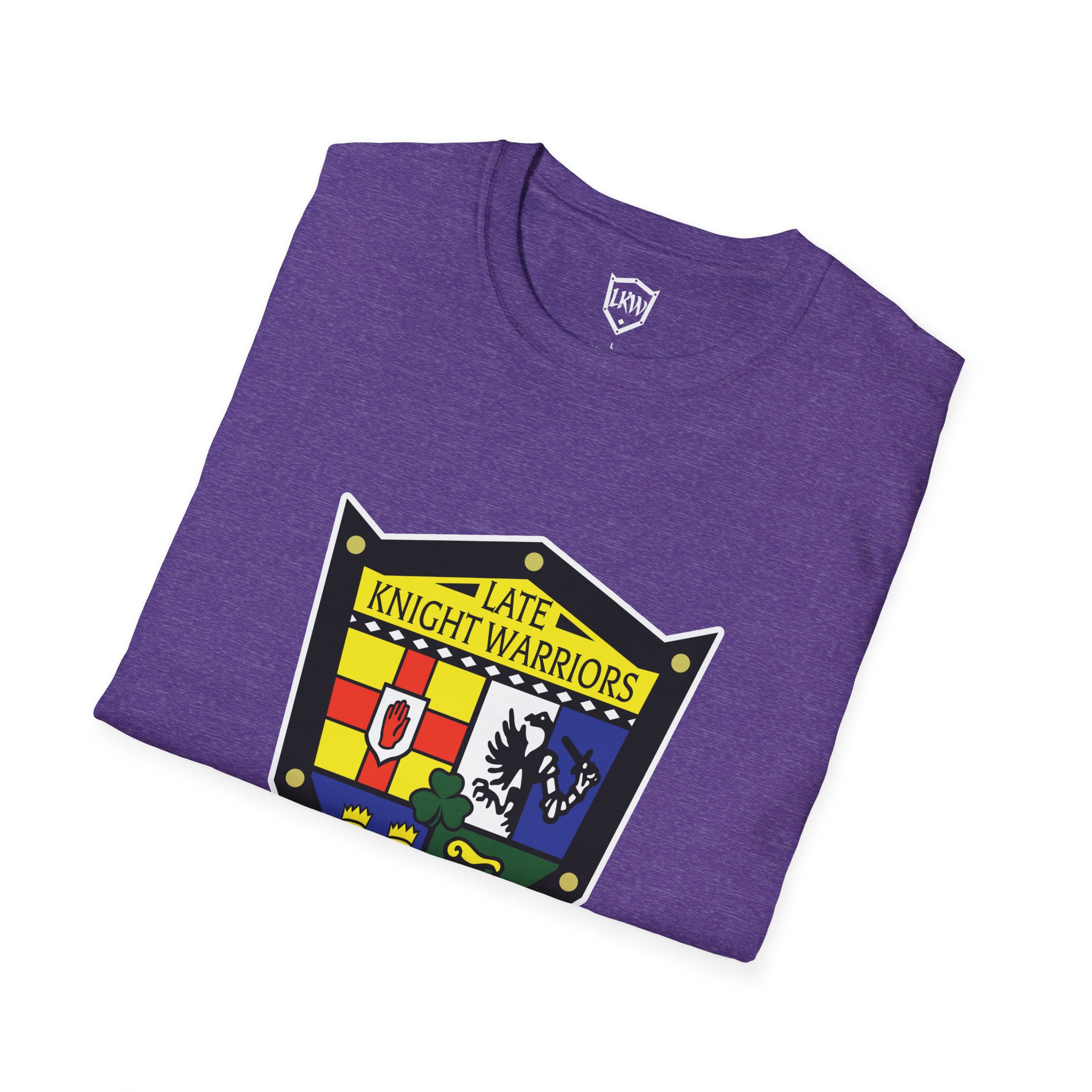 Late Knight Warrior OG Crest: Unisex Softstyle T-Shirt - Image 24