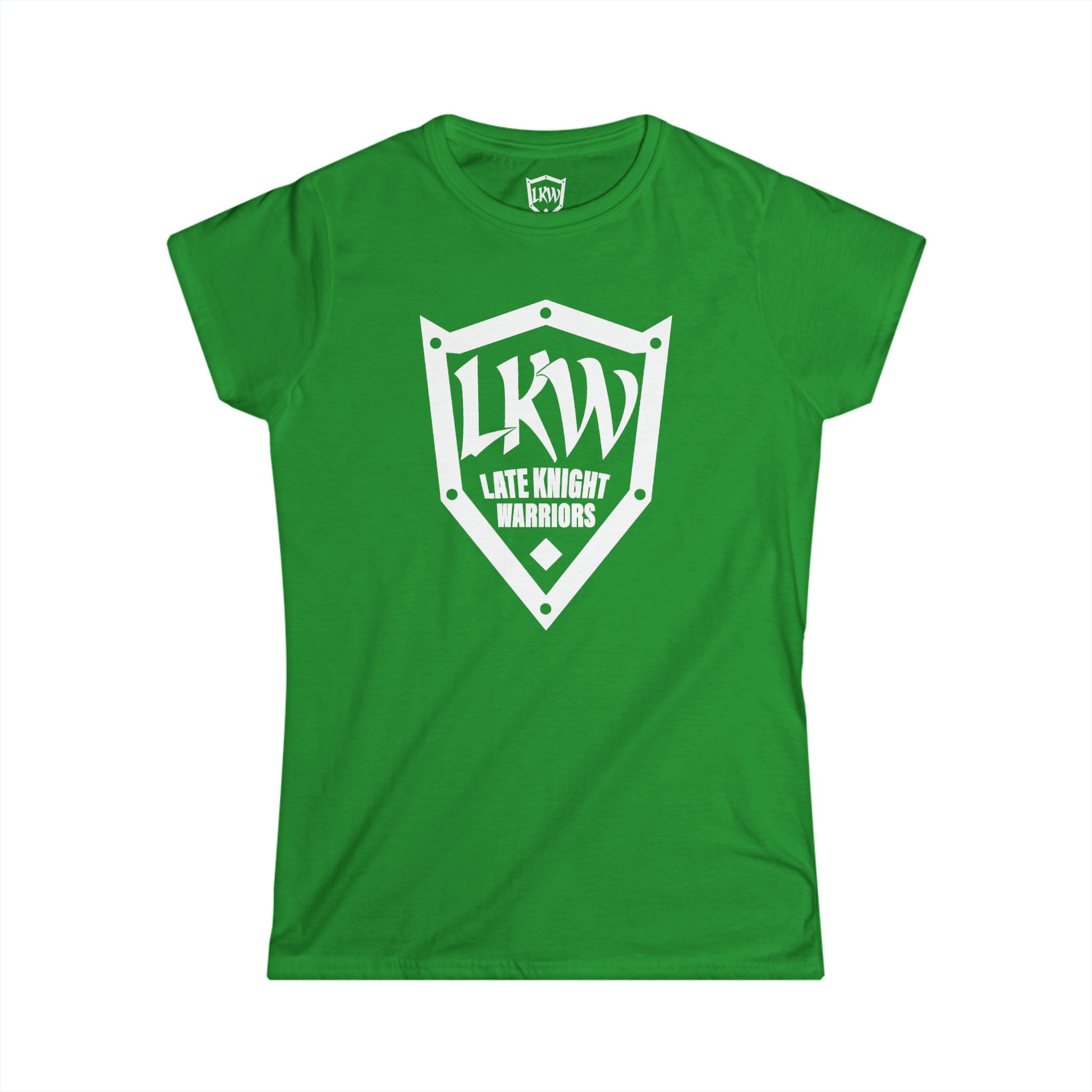 Late Knight Warrior Logo: Women's Softstyle Tee - Image 2