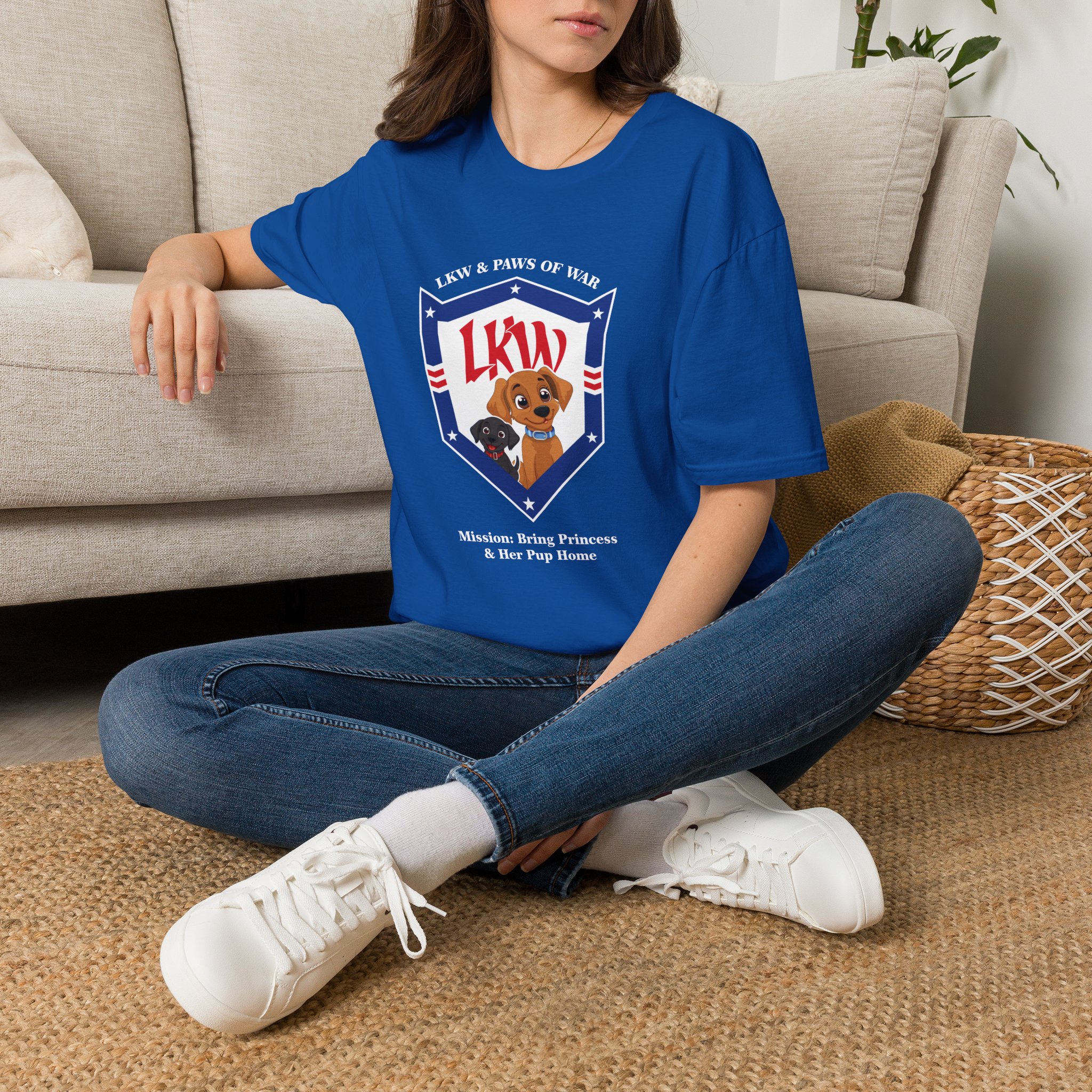 Mission Bring Princess and Her Pup Home Unisex Softstyle T-Shirt - Image 6