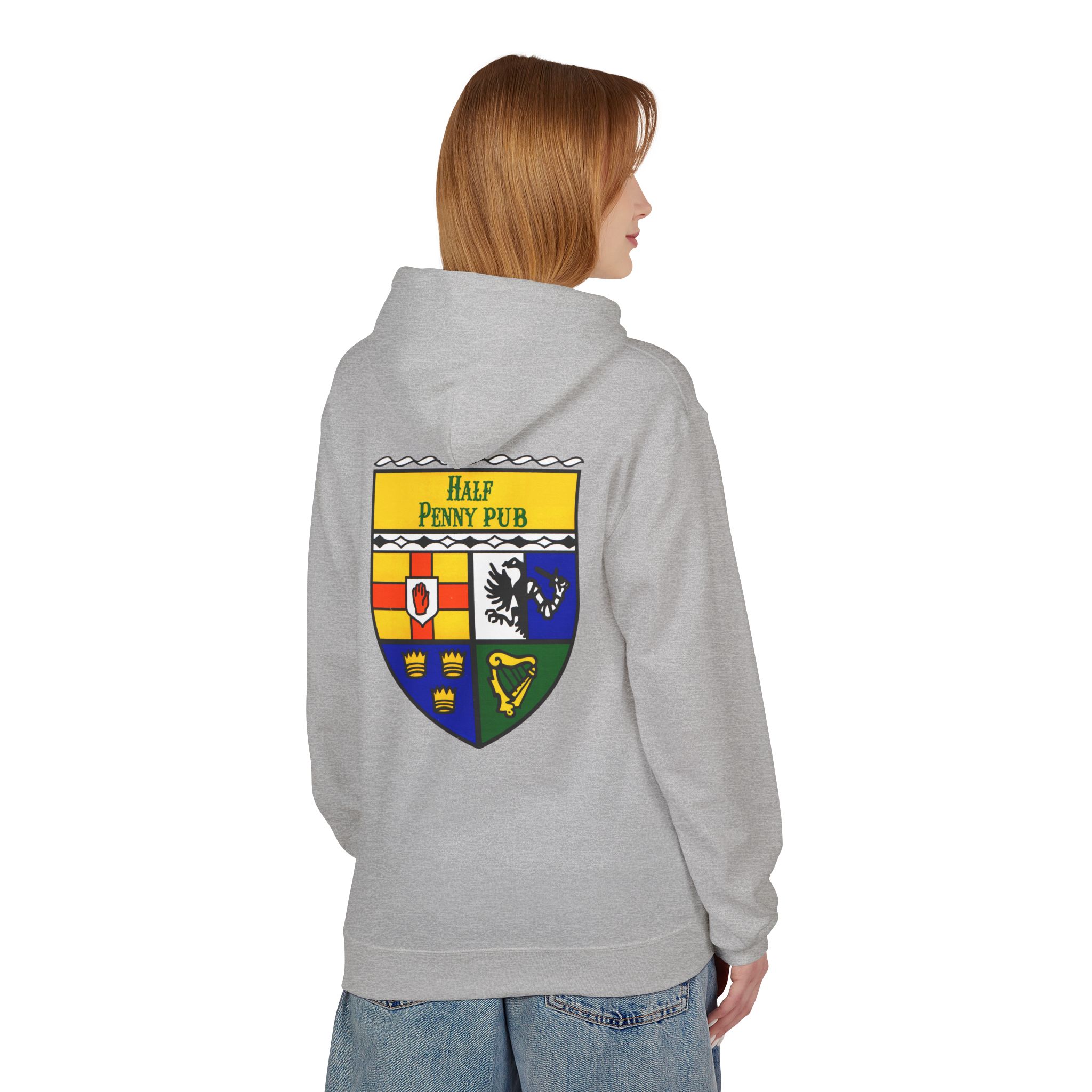 Half Penny - Unisex Midweight Softstyle Fleece Hoodie - Image 6