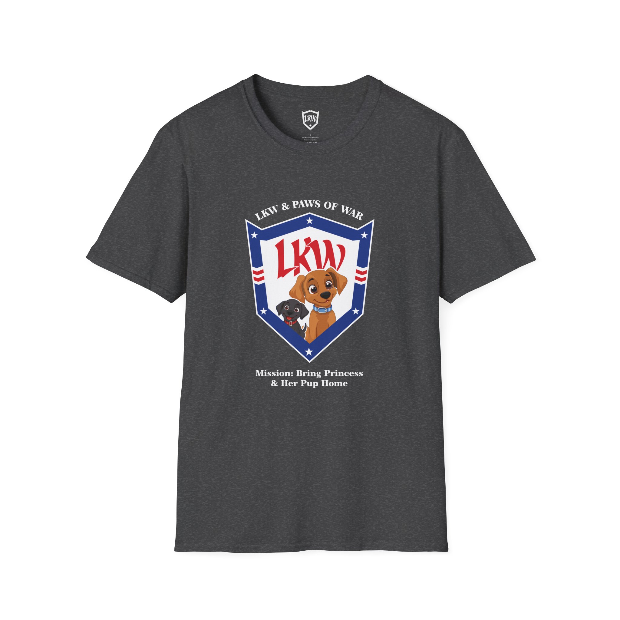 Mission Bring Princess and Her Pup Home Unisex Softstyle T-Shirt
