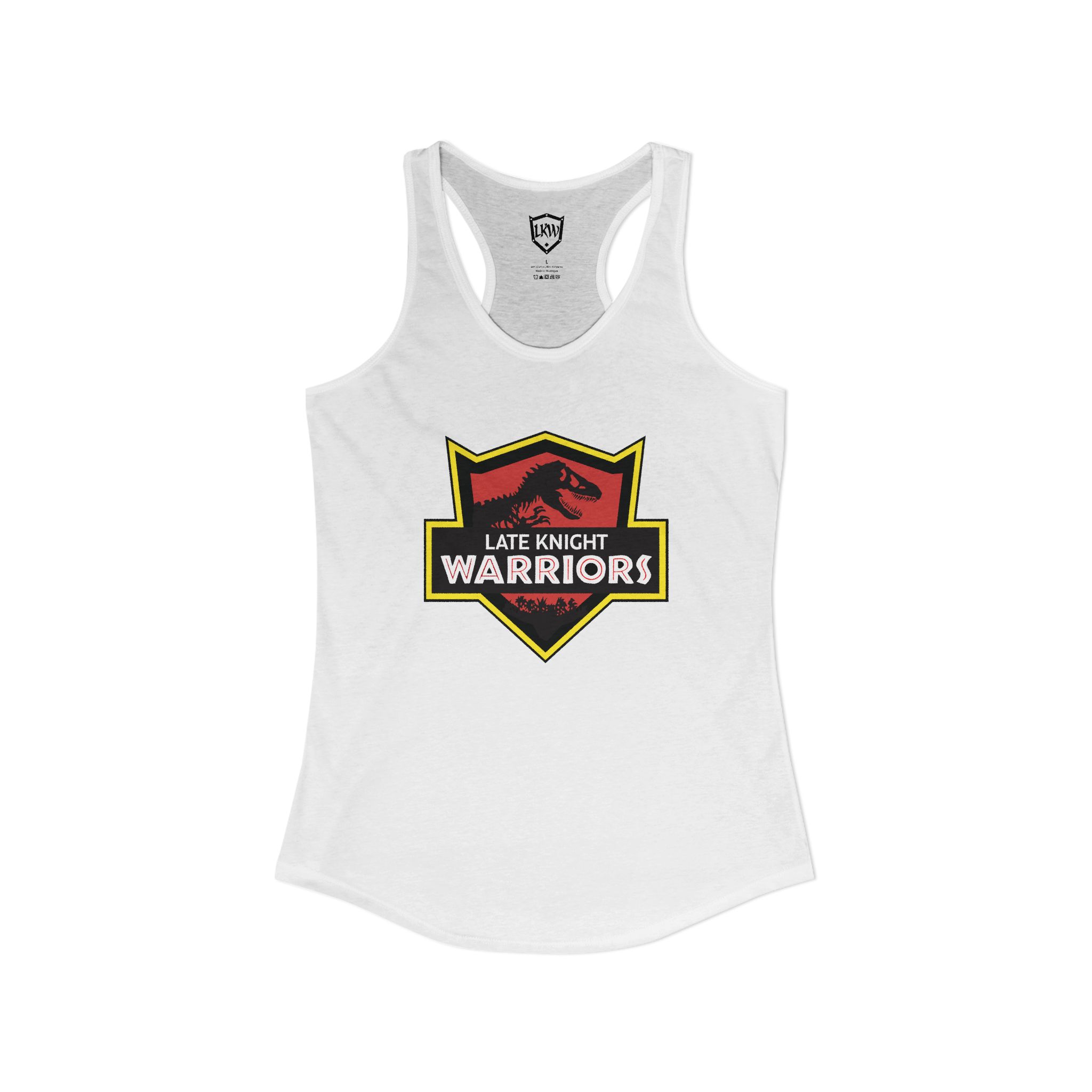 LKW Jurassic Park Inspired - Women's Ideal Racerback Tank - Image 2