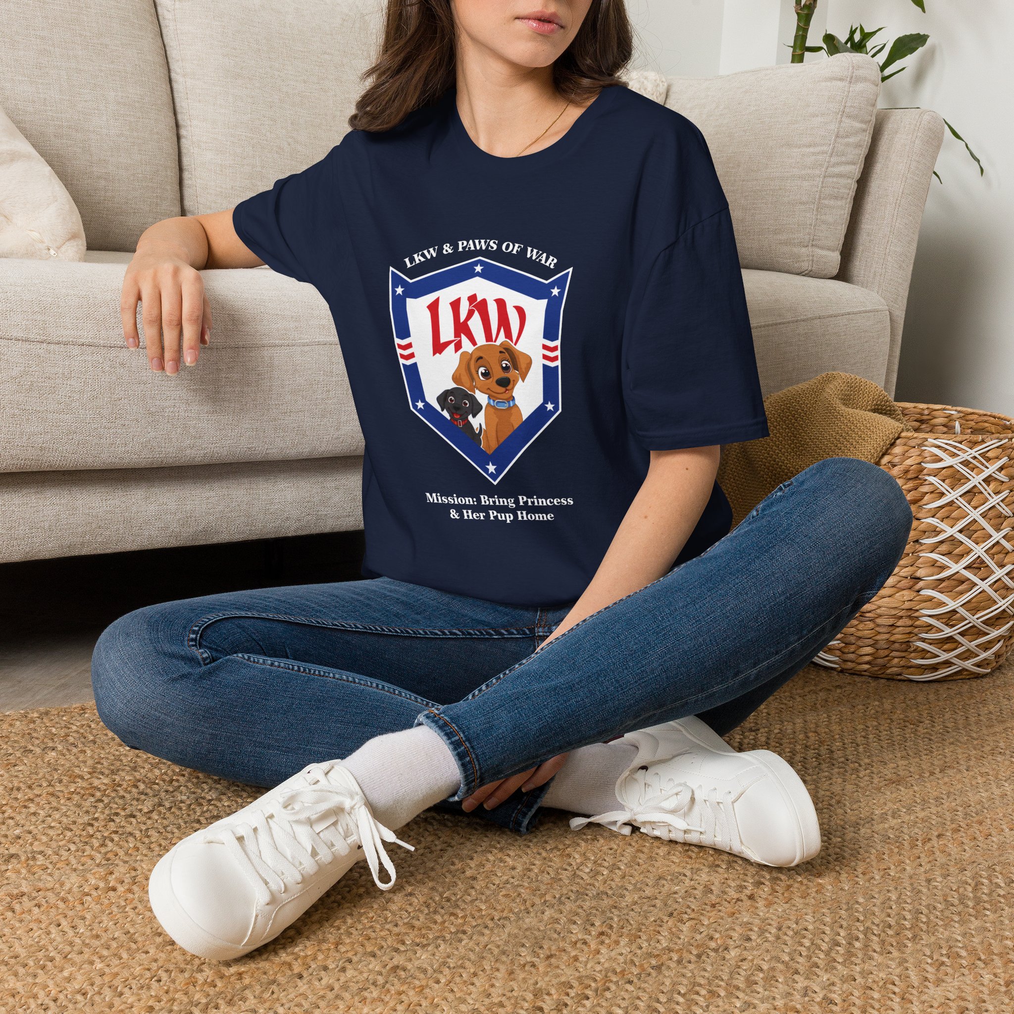 Mission Bring Princess and Her Pup Home Unisex Softstyle T-Shirt - Image 10