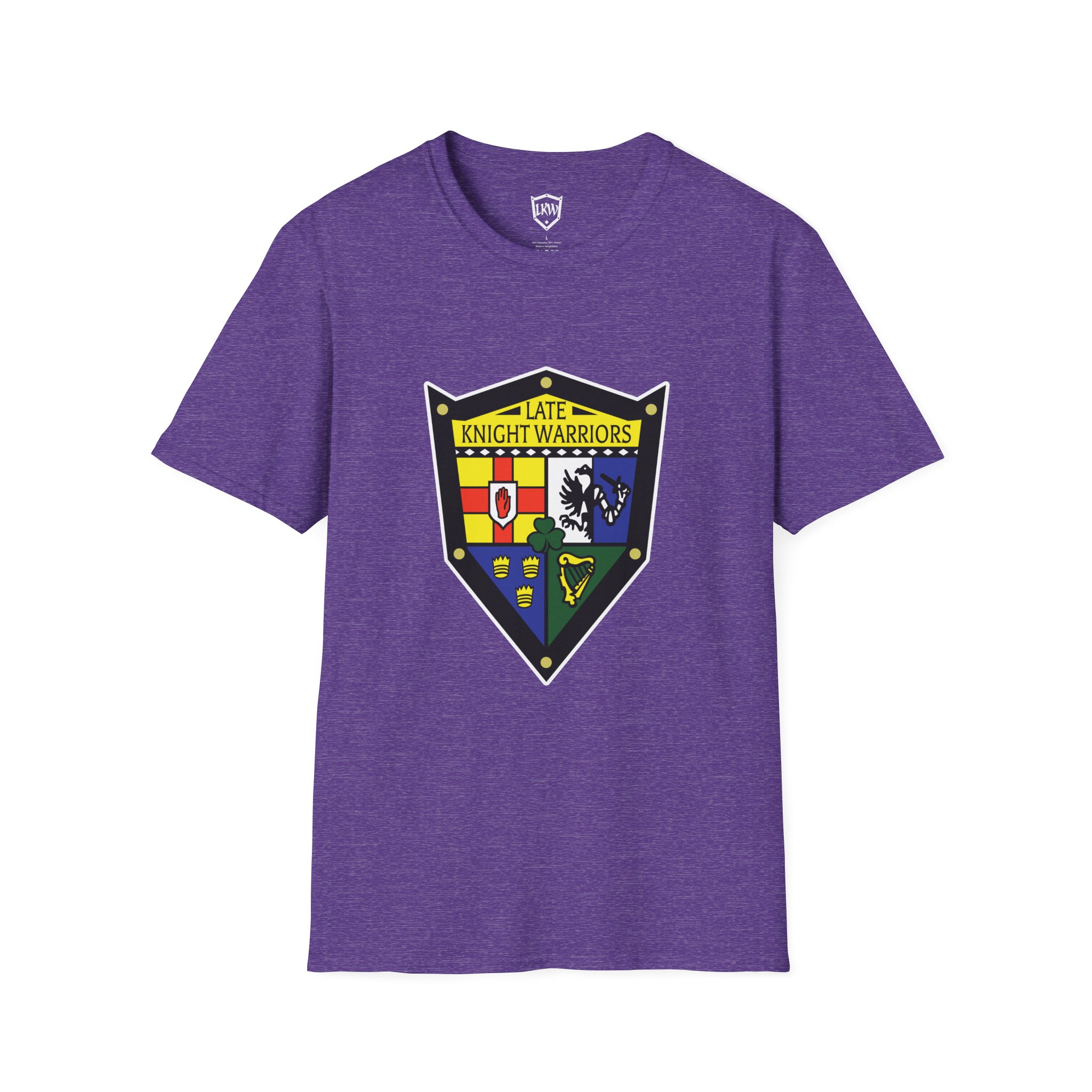 Late Knight Warrior OG Crest: Unisex Softstyle T-Shirt - Image 22