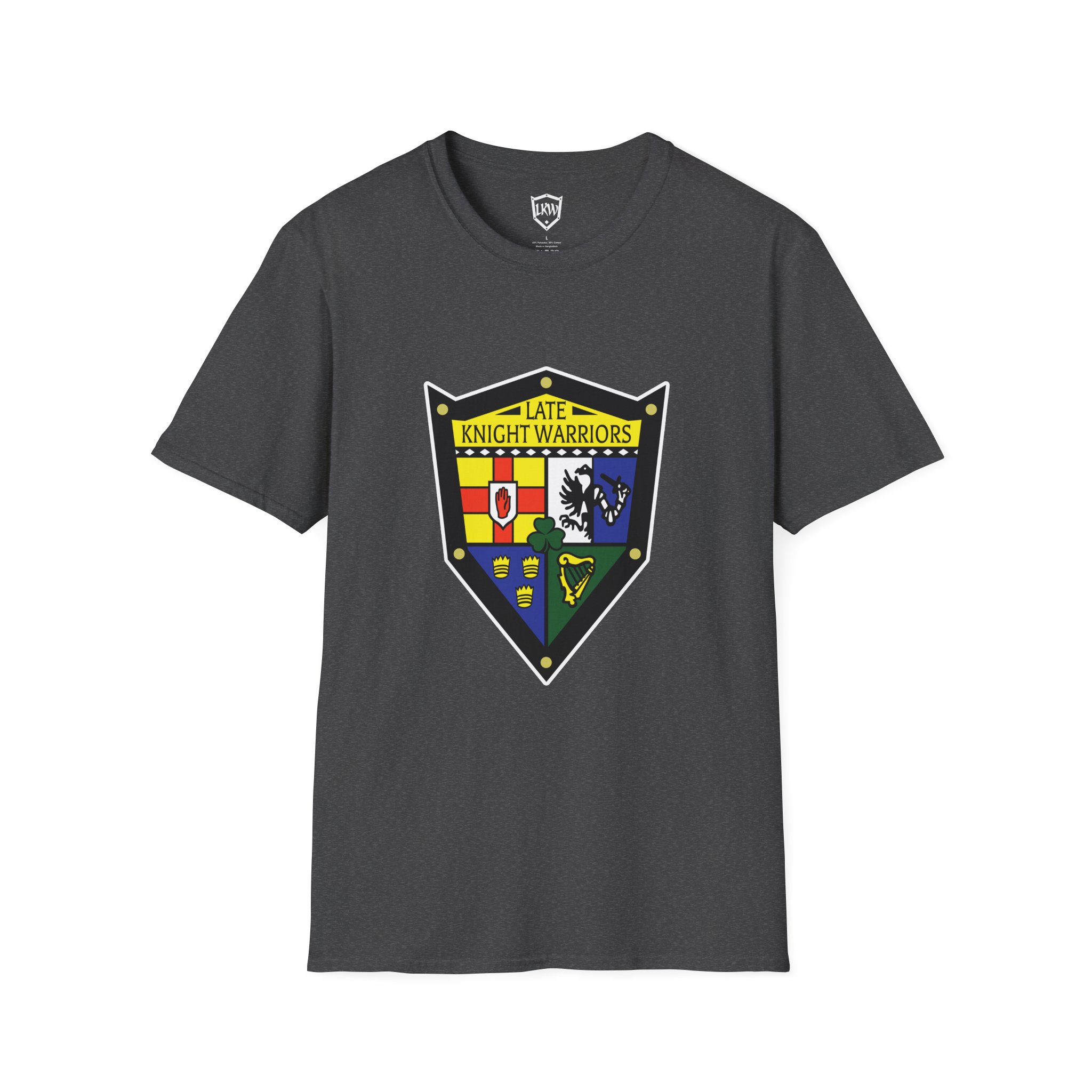 Late Knight Warrior OG Crest: Unisex Softstyle T-Shirt