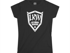 Late Knight Warrior Logo: Women's Softstyle Tee