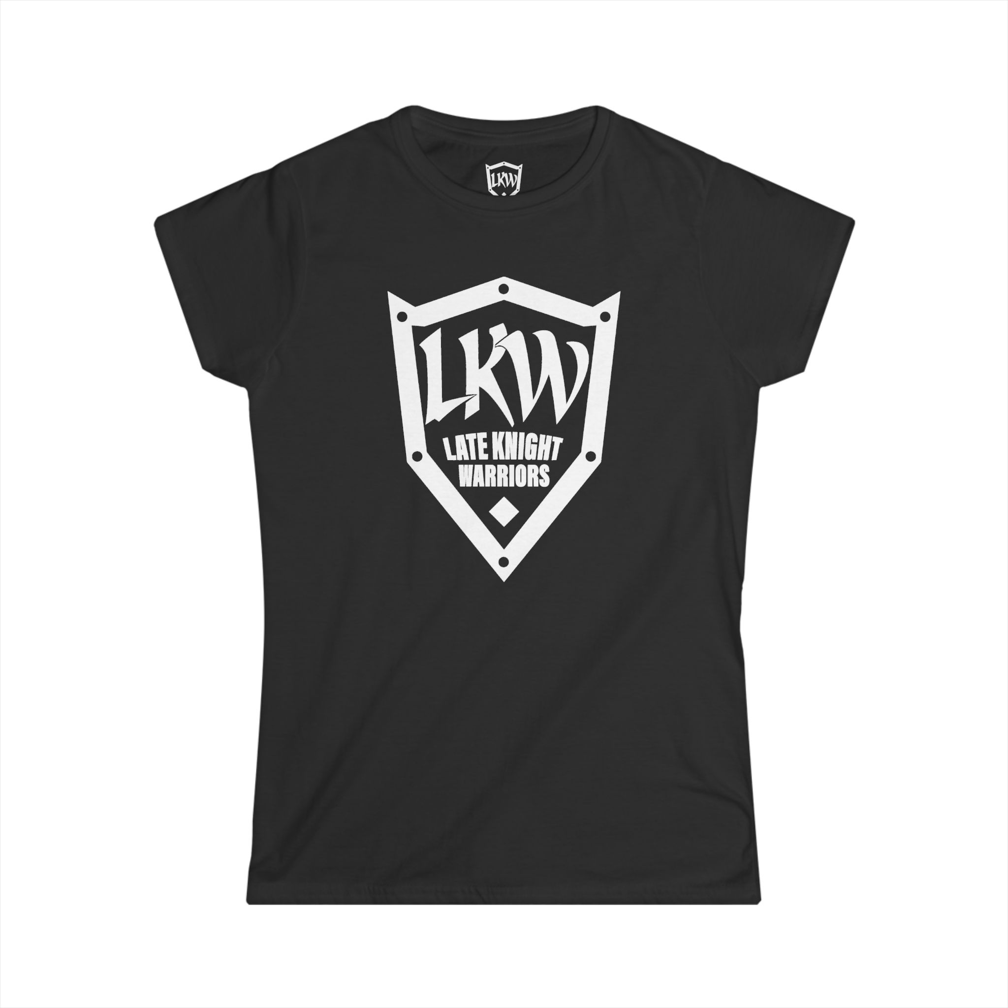 Late Knight Warrior Logo: Women's Softstyle Tee