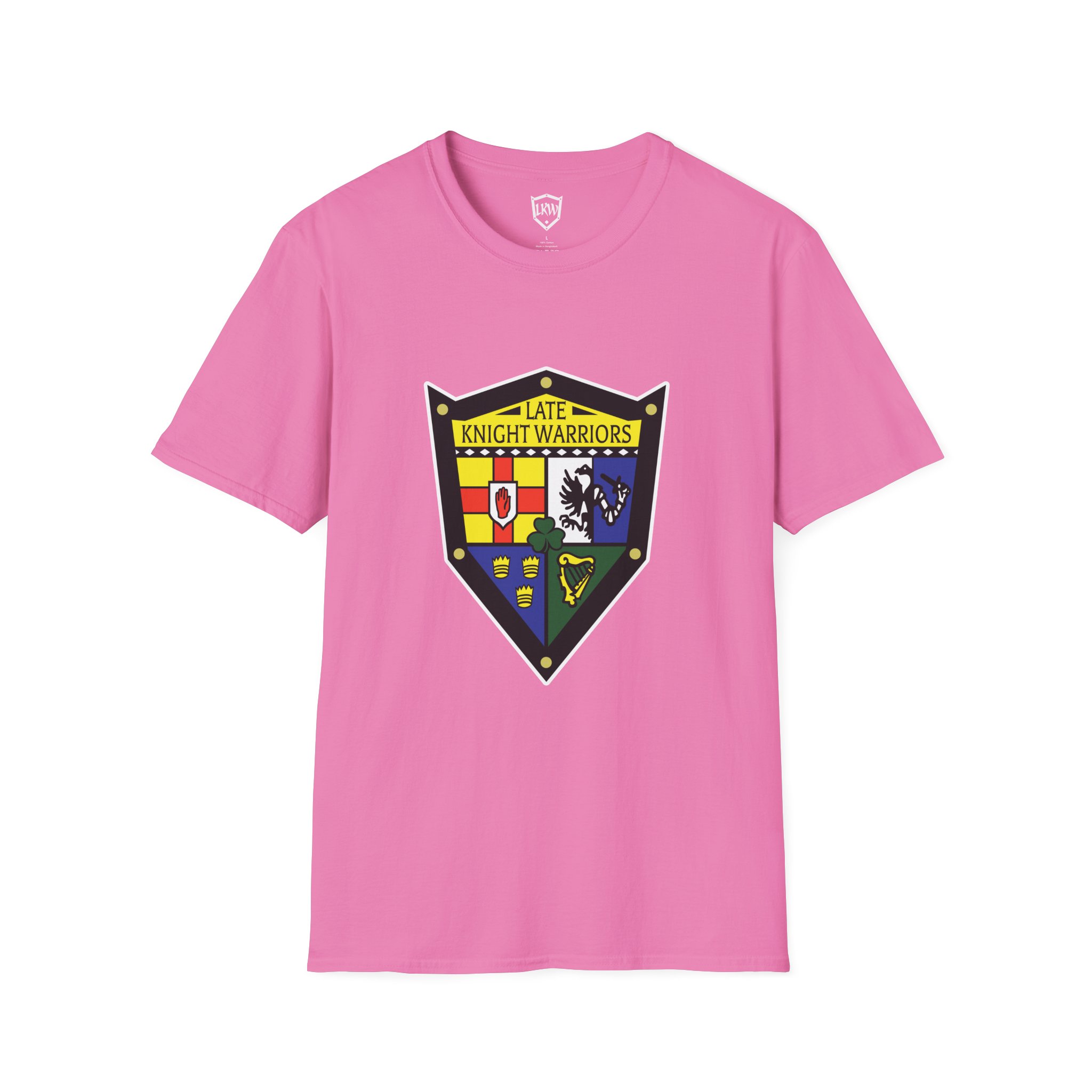 Late Knight Warrior OG Crest: Unisex Softstyle T-Shirt - Image 25