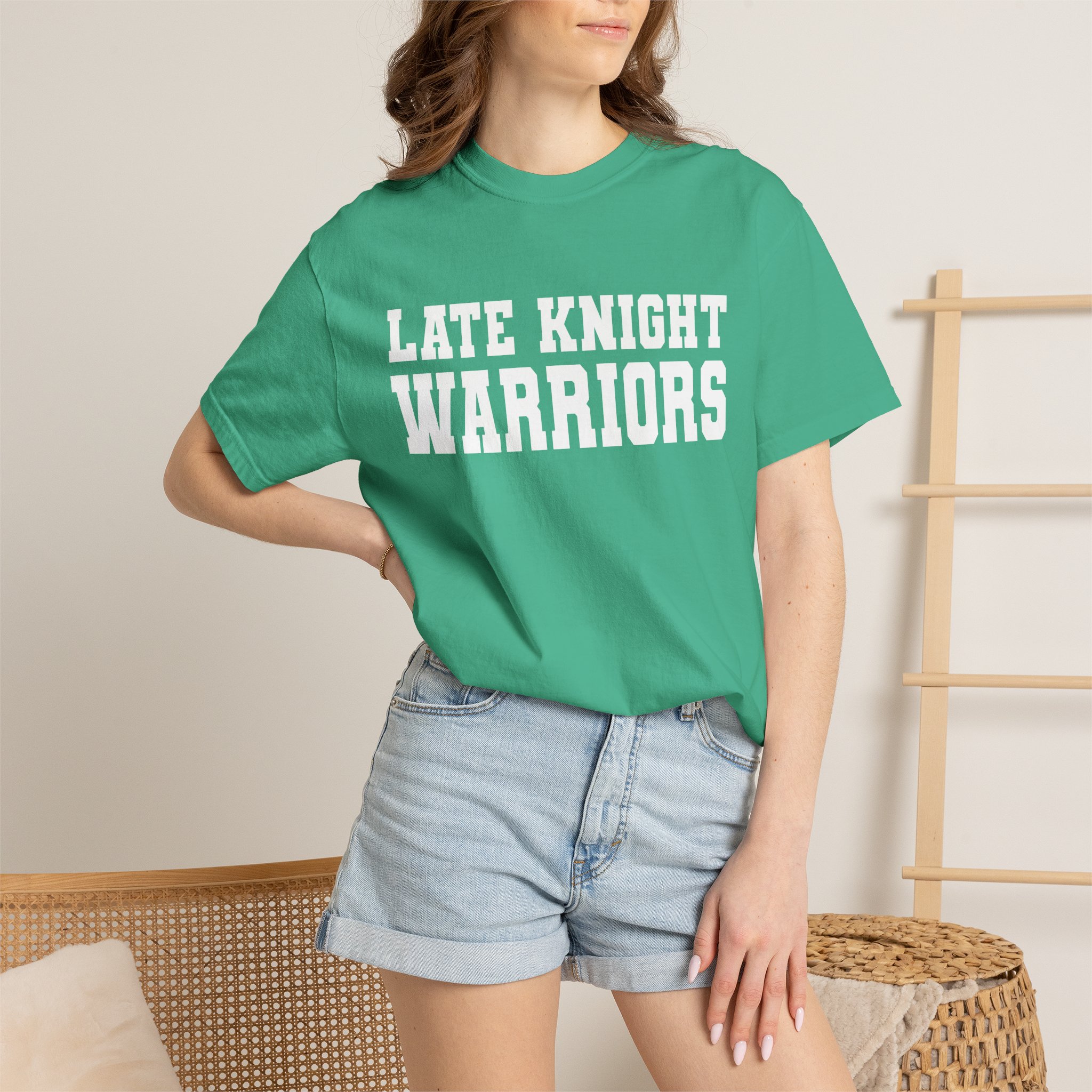 LKW Text Only - Unisex Garment-Dyed T-shirt - Image 10