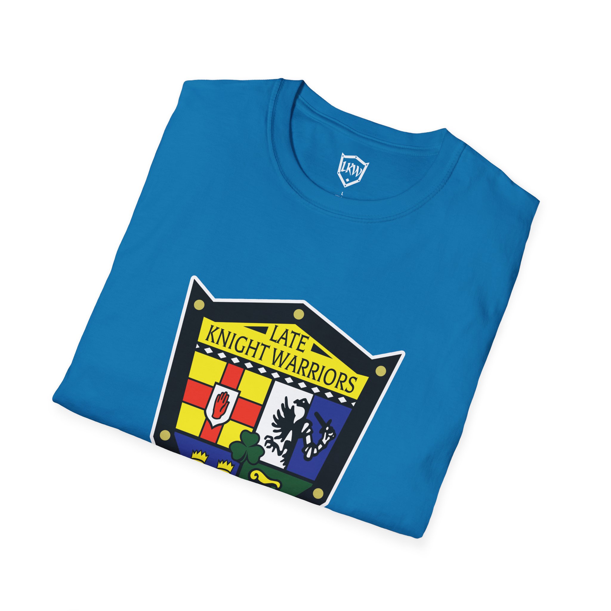 Late Knight Warrior OG Crest: Unisex Softstyle T-Shirt - Image 18