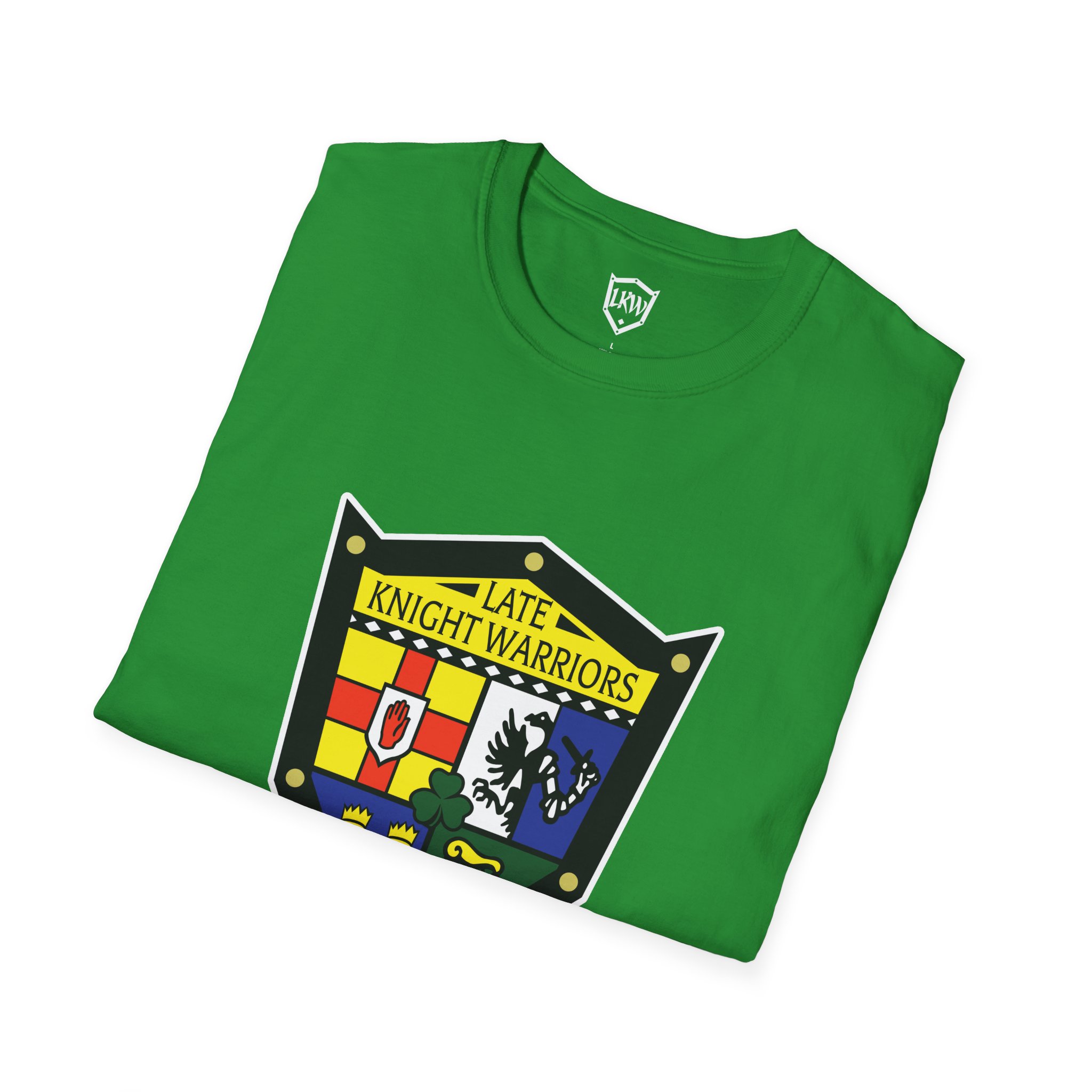 Late Knight Warrior OG Crest: Unisex Softstyle T-Shirt - Image 15