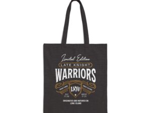 Cotton Canvas Tote Bag - Whiskey Label Inspired Logo